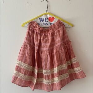 Lemlem Pink Tiered Skirt